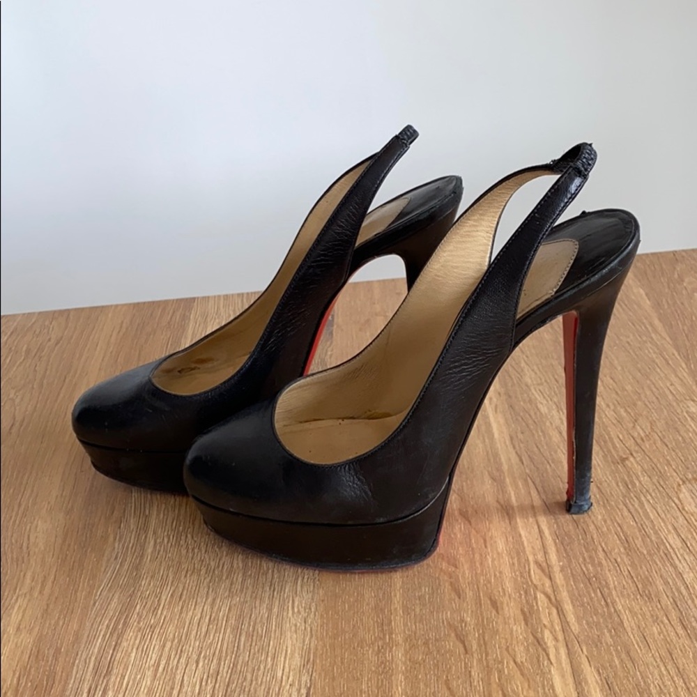 Christian Louboutin Dirditta Leather Platform Pump
